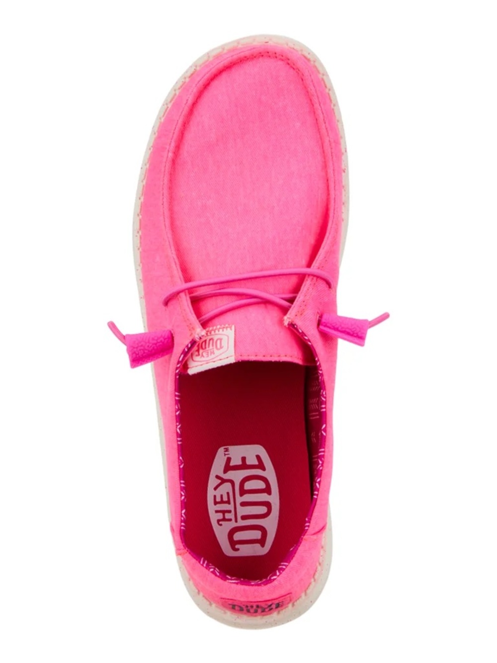 Hey Dude Wendy Canvas - Neon Pink - Size 8